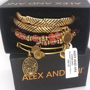 Alex & Ani Creative 3 PC Set Mom's Will